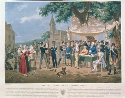 Sorteggio per la coscrizione da Hippolyte Lecomte